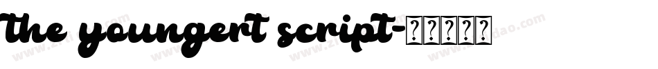 the youngert script字体转换